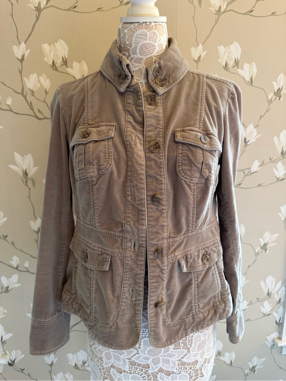 Sonoma Women's Utility Jacket in Taupe